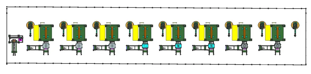 Processus d'emboutissage des disques de roue