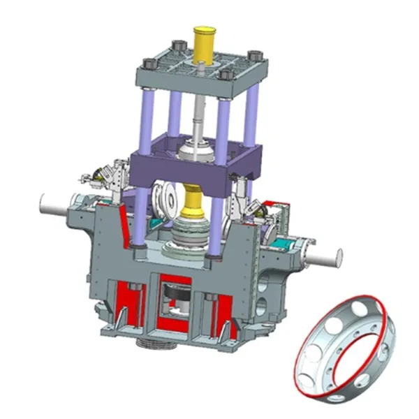 Machine de fluotournage (pour disque de roues en acier)